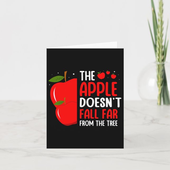 Carte La pomme ne tombe pas loin de l'arbre Apple Pic (Devant)