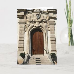 Carte La porte de la Bibliotheca Hertziana. Rome, Italie