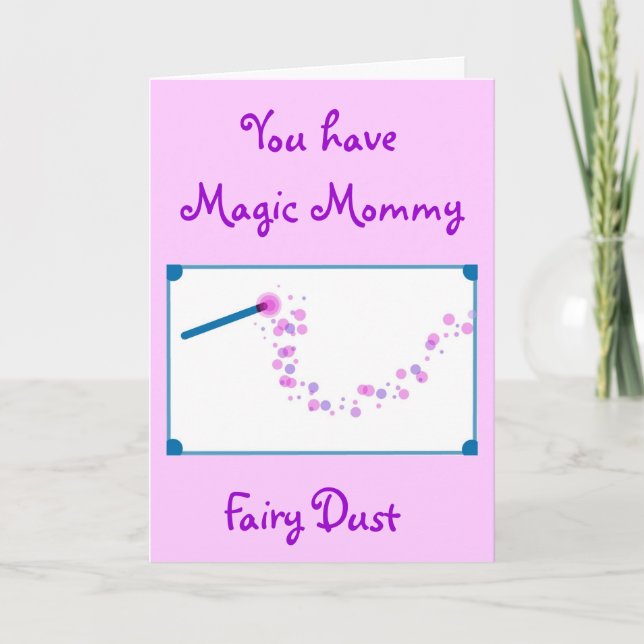 Carte La poussière magique de fée de maman (Devant)
