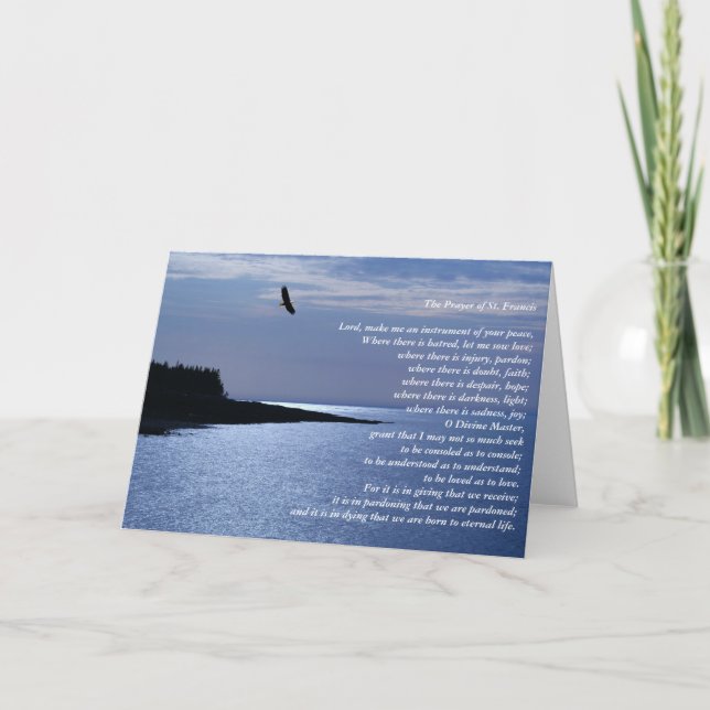 Carte La prière de St Francis (Devant)