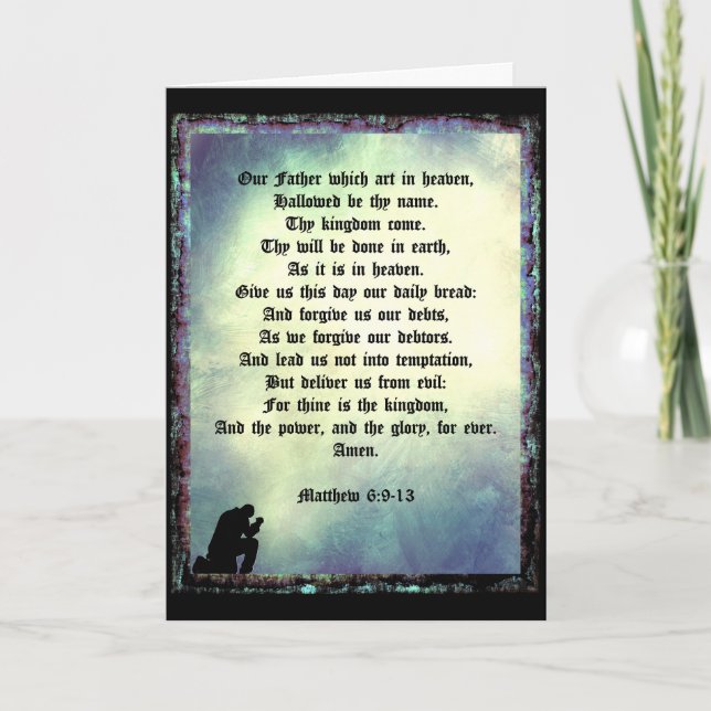 Carte La prière du Seigneur (Devant)