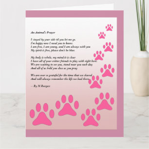 Carte La prière d'un animal -