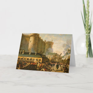 Carte La prise de la Bastille, 14 juillet 1789