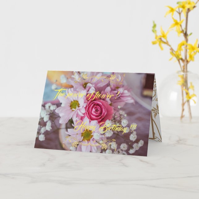 Carte La puissance de la fleur (Fleur jaune)