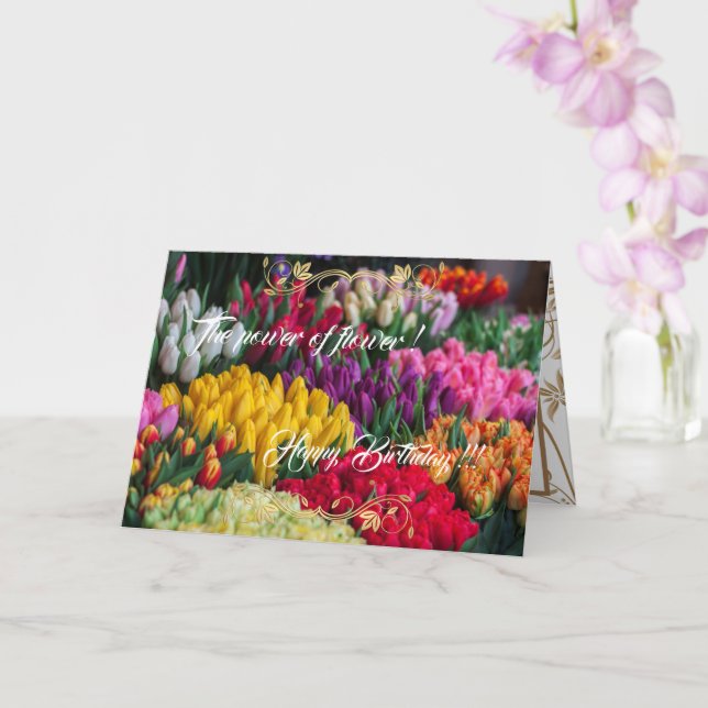 Carte La puissance de la fleur (Orchidée)
