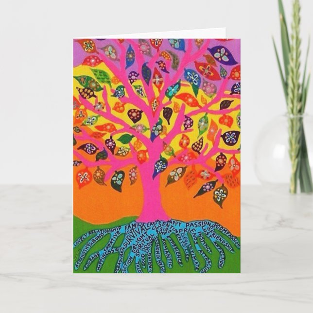 Carte La racine de l'arbre de la connaissance de la vie (Devant)