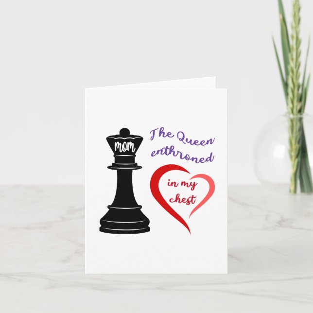Carte La reine de mon coeur (Devant)