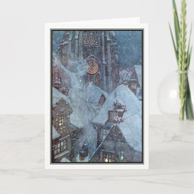 Carte La reine de neige par Edmund Dulac (Devant)