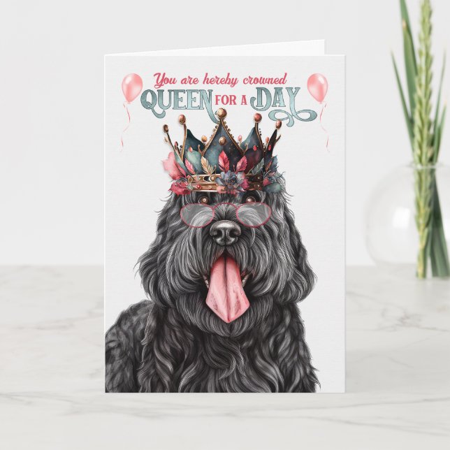 Carte La reine noire russe Terrier pour un jour d'annive (Devant)