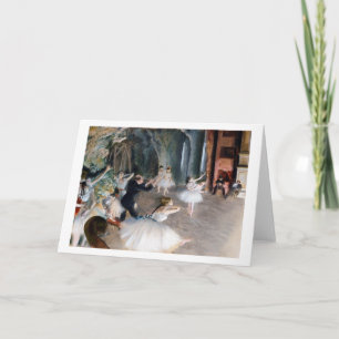 Carte La répétition sur scène, Edgar Degas