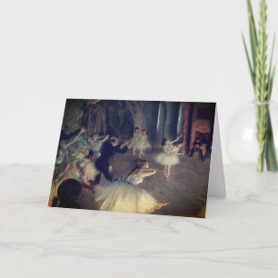 Carte La répétition sur scène, par Degas : Blank
