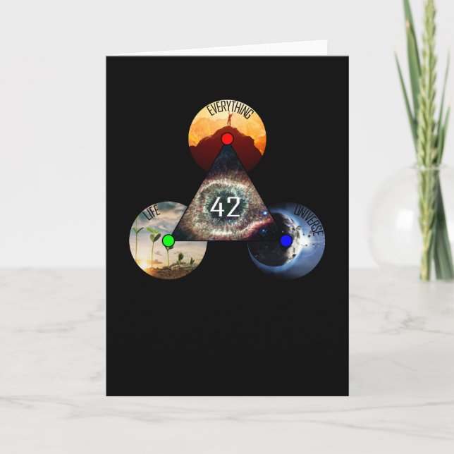 Carte La Réponse À Tout Est 42 ! (Devant)