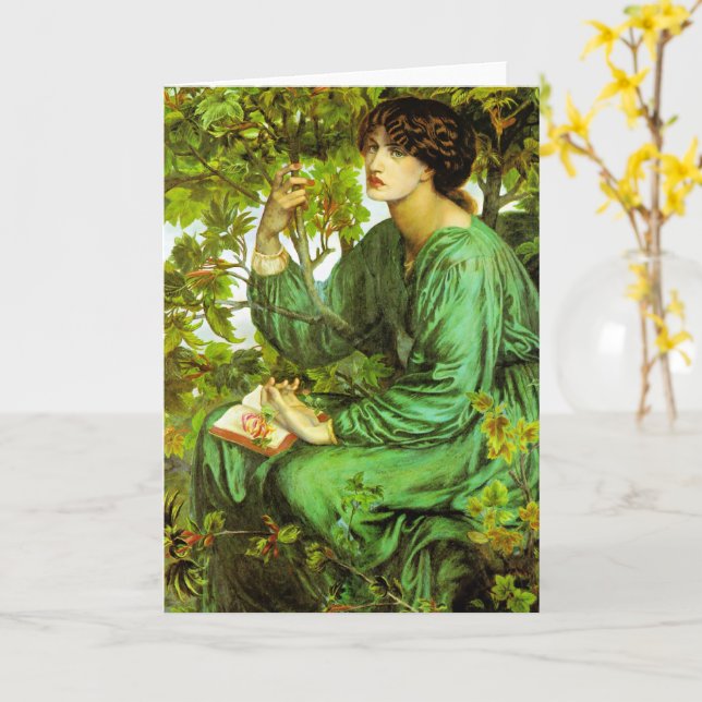 Carte La Rêverie, beaux-arts, (Fleur jaune)