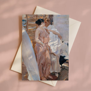 Carte La robe rose, après le bain   Joaquín Sorolla