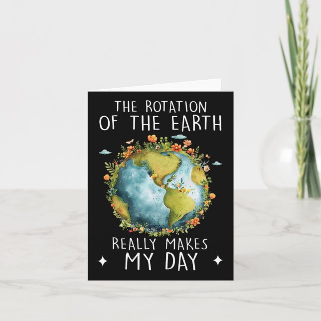 Carte La Rotation De La Terre Fait De Mon Enseignant De  (Devant)