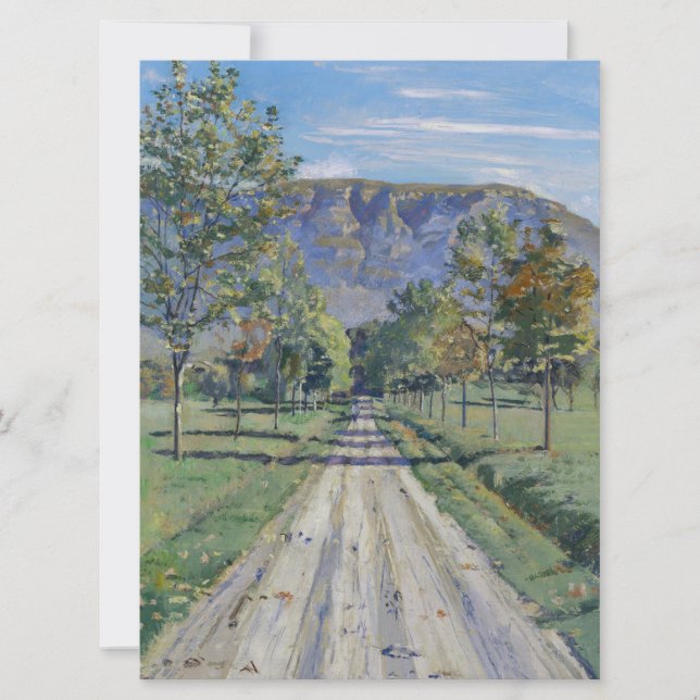 Carte La route vers Evordes (par Ferdinand Hodler) (Devant)