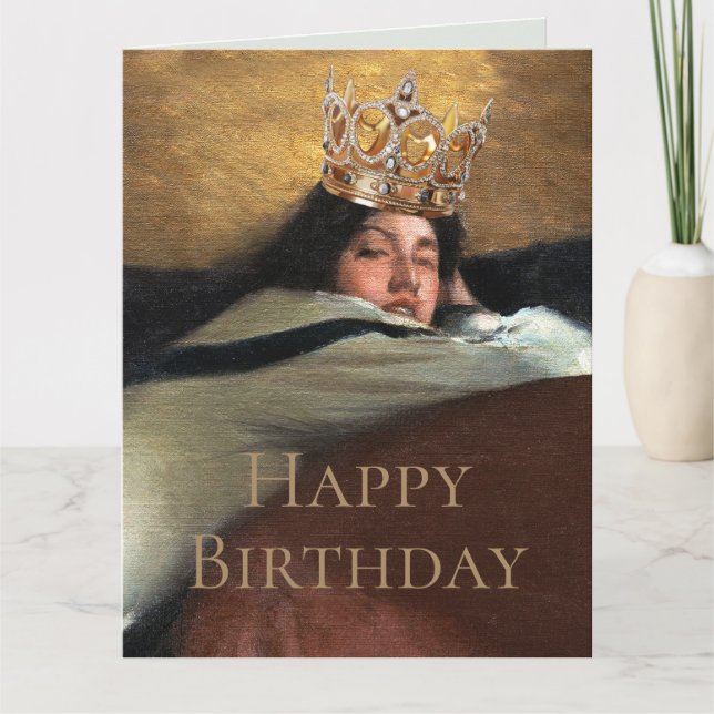 Carte La royauté est si chic joyeux anniversaire (Devant)