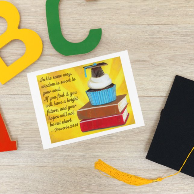 Carte La sagesse est douce Retour à l'école à l'universi (Créateur téléchargé)