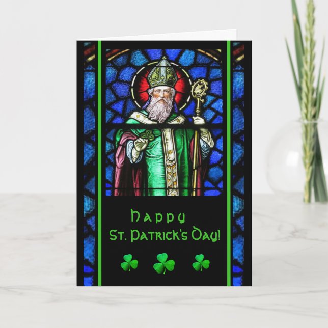 Carte La Saint-Patrick avec prière et bénédiction (Devant)