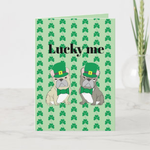 Carte La Saint-Patrick, Bouledogue Français 