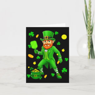 Carte la Saint-Patrick en jouant au pickleball en équipe
