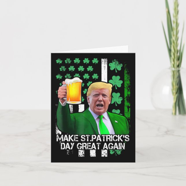Carte La Saint-Patrick est de nouveau géniale Drôle de T (Devant)