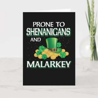 Carte La Saint Patrick Prone Aux Shenanigans