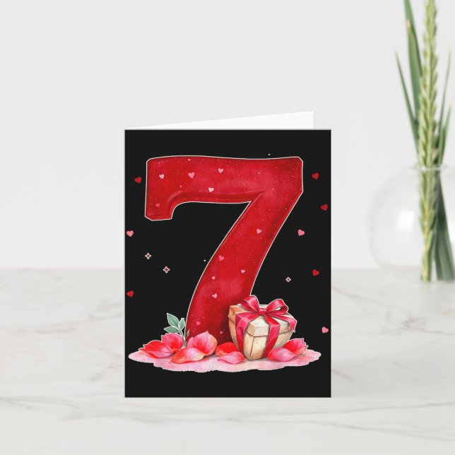 Carte La Saint-Valentin 67 Rempli de cœur drôle Six Sev (Devant)