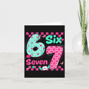 Carte La Saint-Valentin 6 7 Six Sept Cœurs Préparatoires