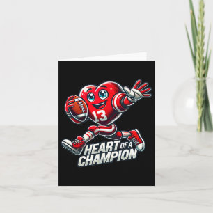 Carte La Saint-Valentin Cœur de champion de football