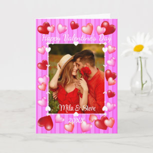 Carte La Saint-Valentin coeurs