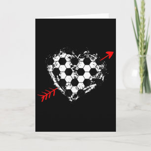 Carte La Saint-Valentin de football Cupidon Byll &#; S