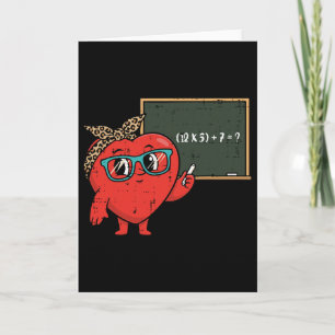 Carte La Saint-Valentin des enseignants 6 7 Équation mat