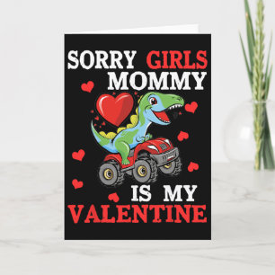 Carte La Saint-Valentin Désolé Les Filles Maman Est Ma V