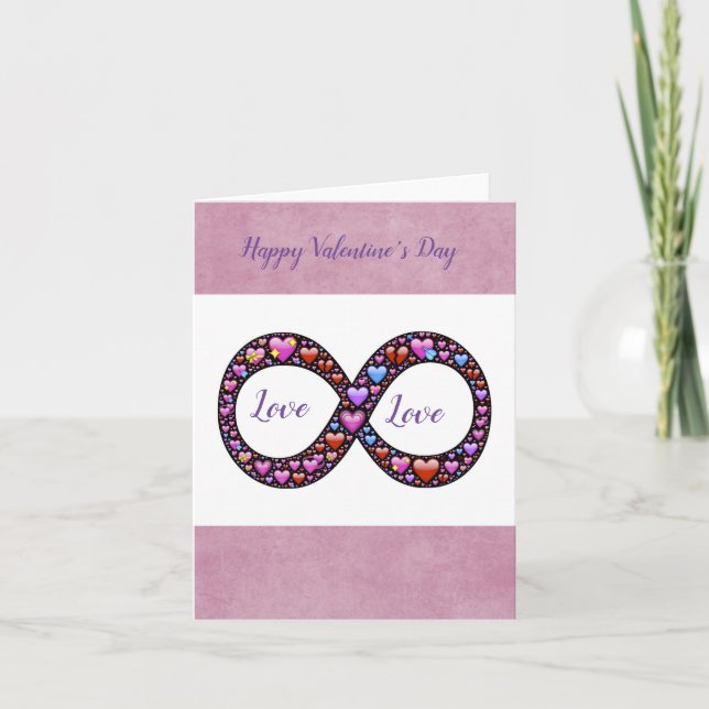 Carte La Saint-Valentin d'Infinity Love Emoji (Devant)