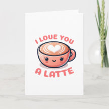 La Saint-Valentin 'Je t'aime un latte' Coupe du ca