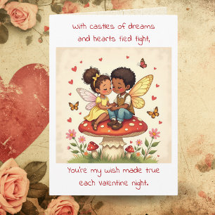 Carte La Saint-Valentin Poème sur le thème du conte de