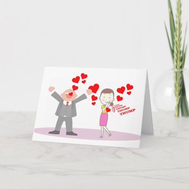 Carte La Saint-Valentin pour petite amie, gros cri d'amo (Devant)