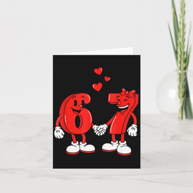 Carte La Saint-Valentin Six Sept Cœurs 6 7 Meme Gen Alph (Devant)