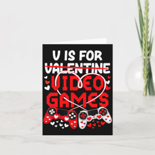 Carte La Saint-Valentin V pour les jeux vidéo pour homme