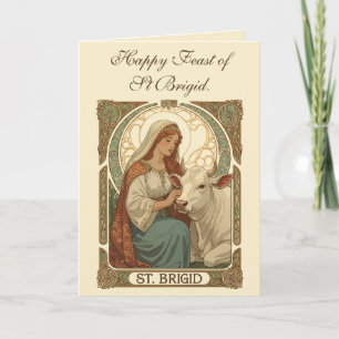 Carte La Sainte Patronne des Filles de Lait Sainte Brigi