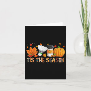 Carte La saison Leopard Citrouille Badminton Halloween F