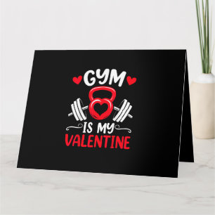 Carte La salle de sport est mon cœur de la Saint-Valenti
