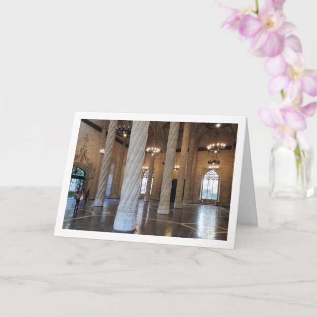 Carte La Salle des Contrats, Llotja de la Seda, Valence (Orchidée)