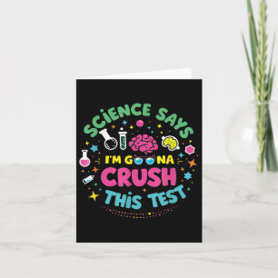 Carte La science dit que je vais réussir ce test Profess