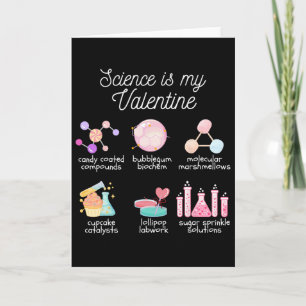Carte La science est ma Saint-Valentin Chimie Biologie P