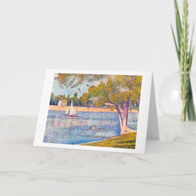 Carte La Seine à La Grande Jatte, Seurat (Devant)