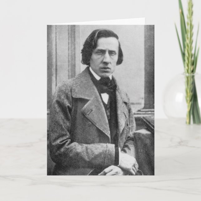 Carte La seule photographie connue de Frederic Chopin (Devant)