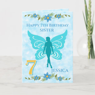 Carte La Soeur des Fées Bleues 7e anniversaire