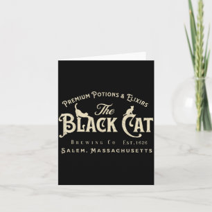 Carte La sorcière de chat noir m Est 1626 Halloween Chat